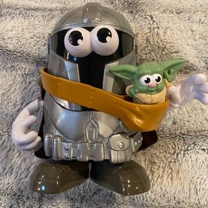 Mandalorian Mr. Potato Head with Green Grogu